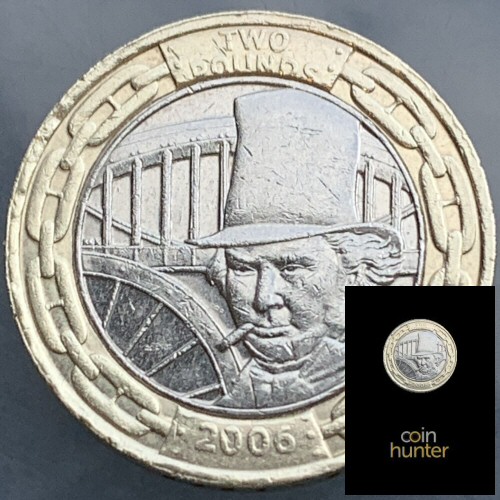 Isambard Kingdom Brunel 2 Pounds Coin Cover - Royal Mail First Day Cover