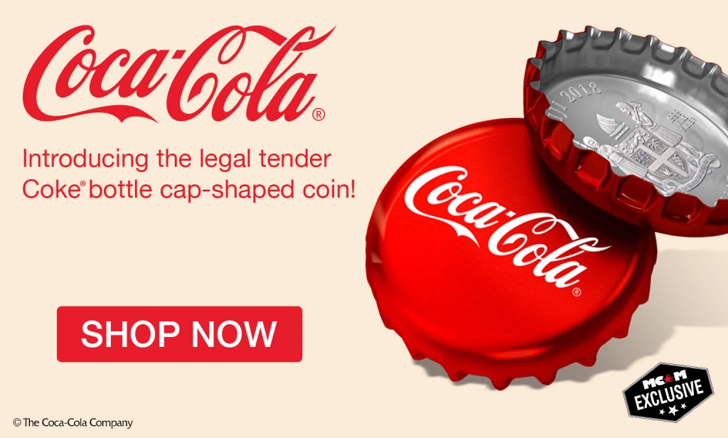 Fiji Coke Coca-Cola Bottle Cap-Shaped 6g Silver Color Proof $1 Co – Iapello Arts & Antiques