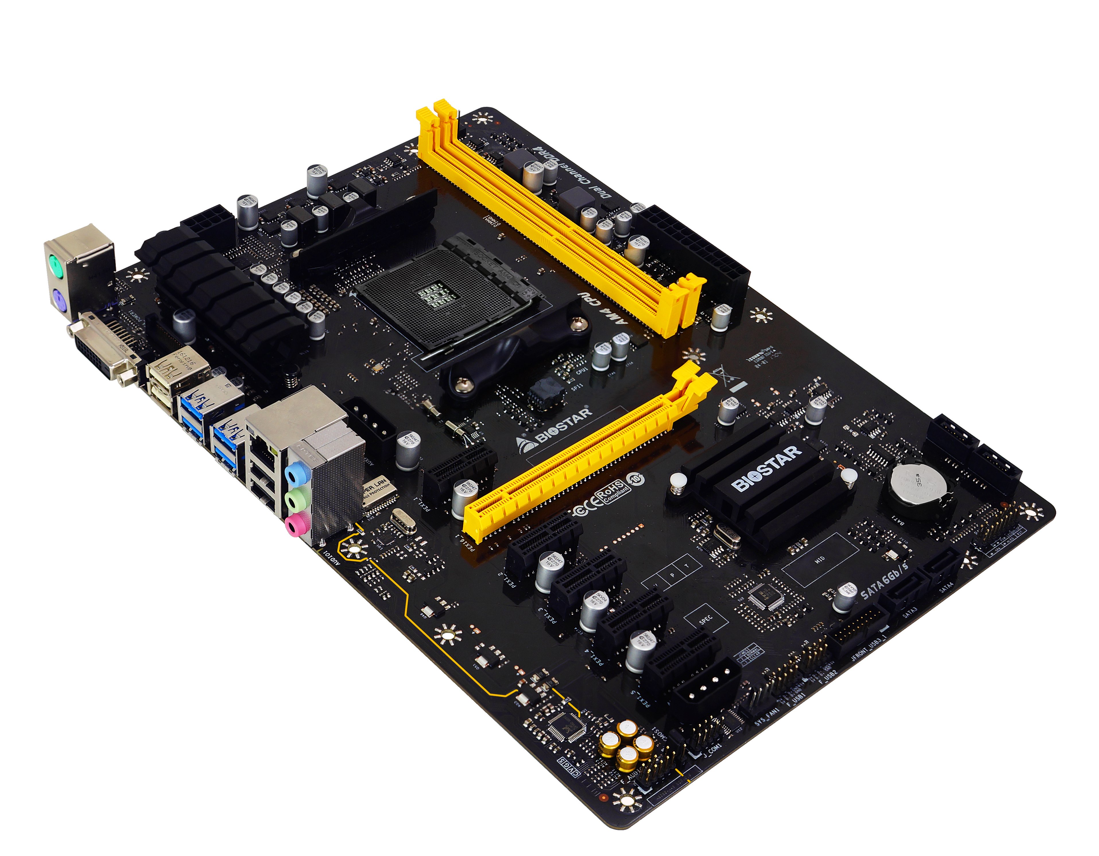 BIOSTAR TBBTC AM4 AMD B SATA 6Gb/s USB ATX AMD Motherboard