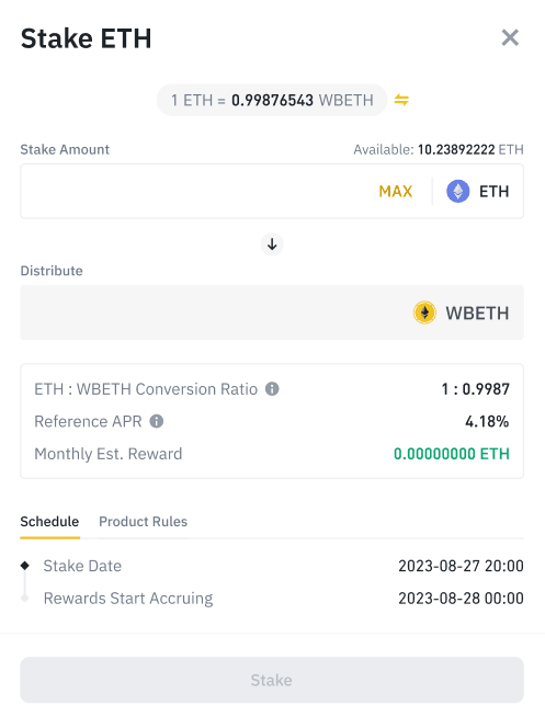 Beginner's Guide to Staking Ethereum on Binance ()