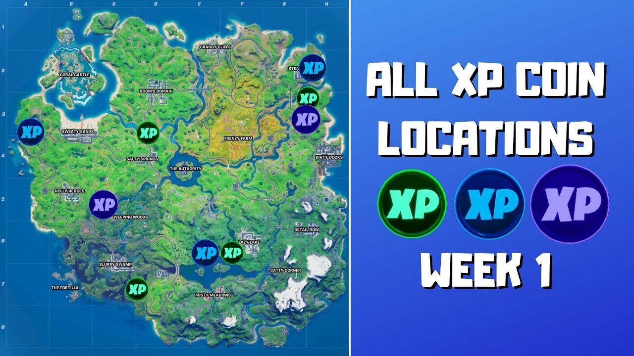 Fortnite Chapter 2 Season 4 Week 3 XP Coin Locations - Gamer Journalist