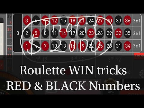 STEVE PACKER 12 RED/12 BLACK Roulette System