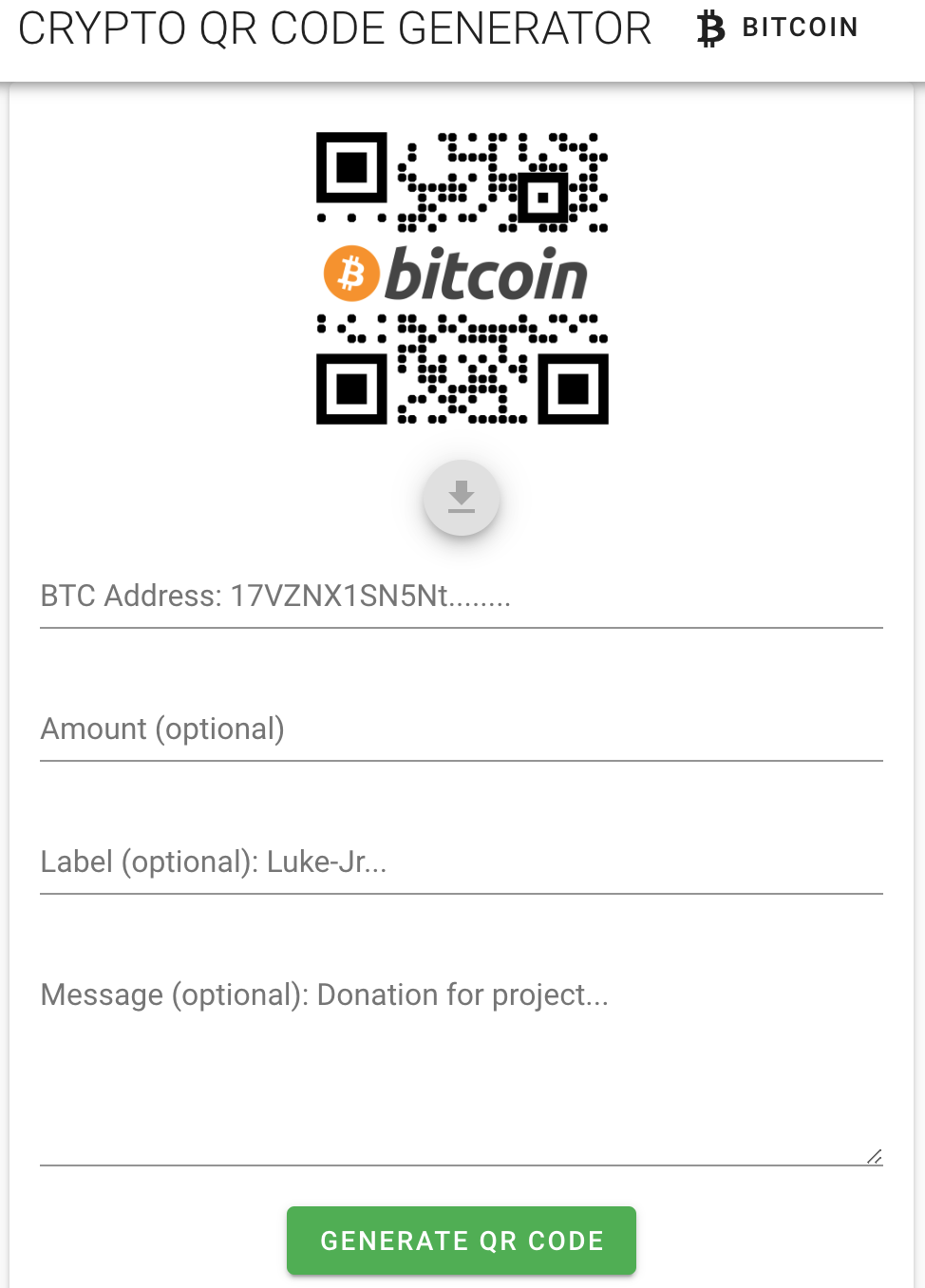 Crypto QR code generator - QRCode AI