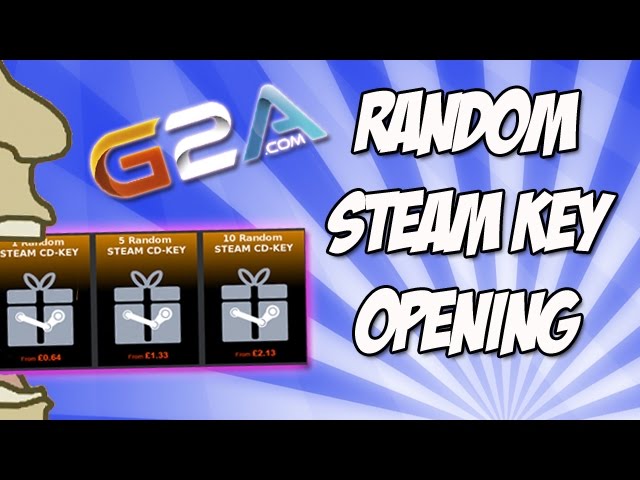 Random Steam key for from g2a do you buy them?