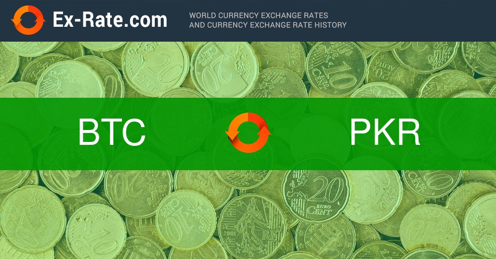 Bitcoin to Pakistani Rupee - Price BTC to PKR