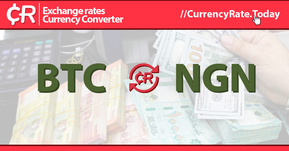 Bitcoin nigerian naira exchange rate history (BTC NGN)