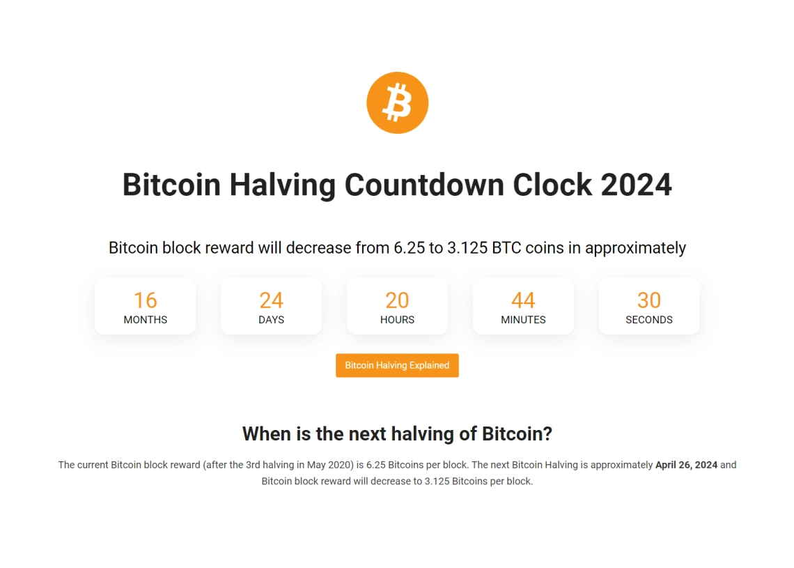 Litecoin Block Reward Halving Countdown