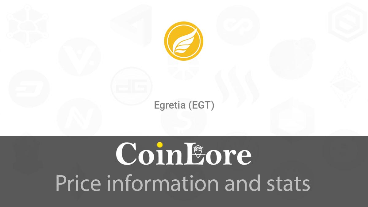 Egretia Price - EGT Price Chart & Latest Egretia News | Coin Guru