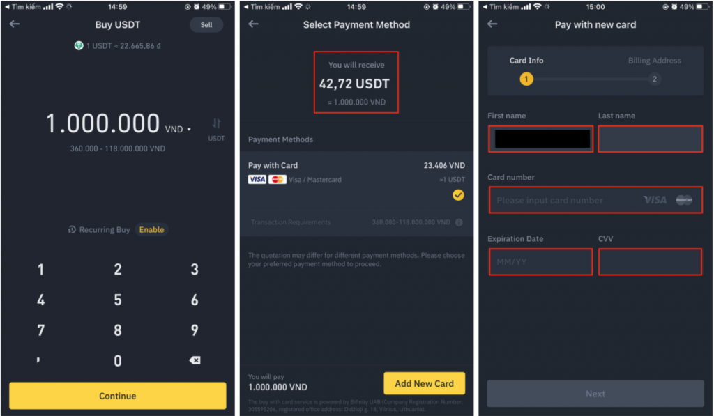 How to top up your account with USD stablecoins through Binance - GrabrFi Help Center