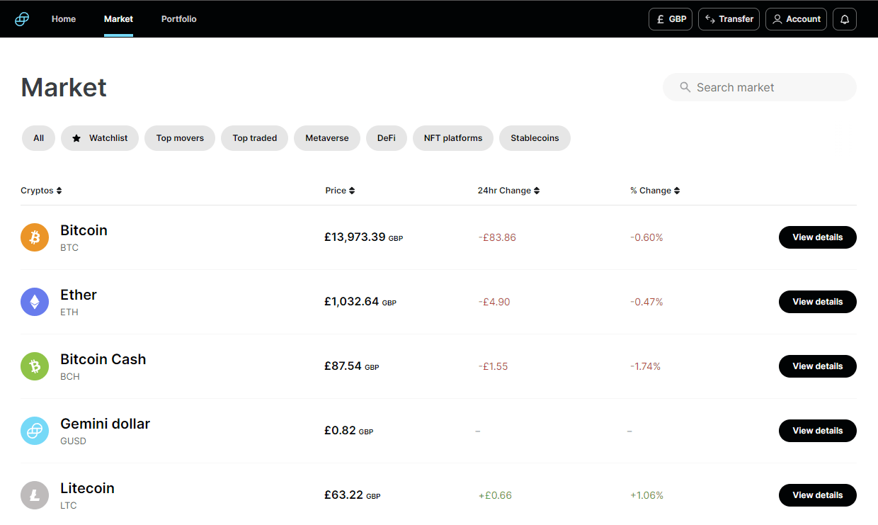 Gemini Crypto Exchange Singapore 