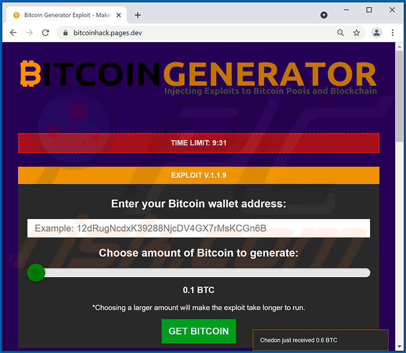 Instant Bitcoin Generator Free