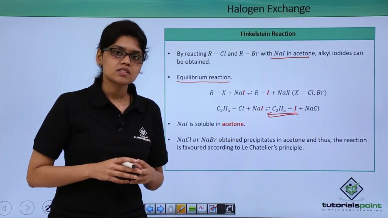 Which of the following is halogen exchange reaction?d