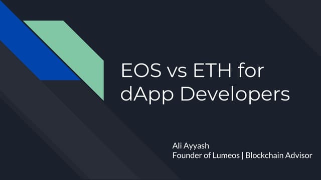 EOS vs Ethereum: Which is the Best Smart Contract Platform