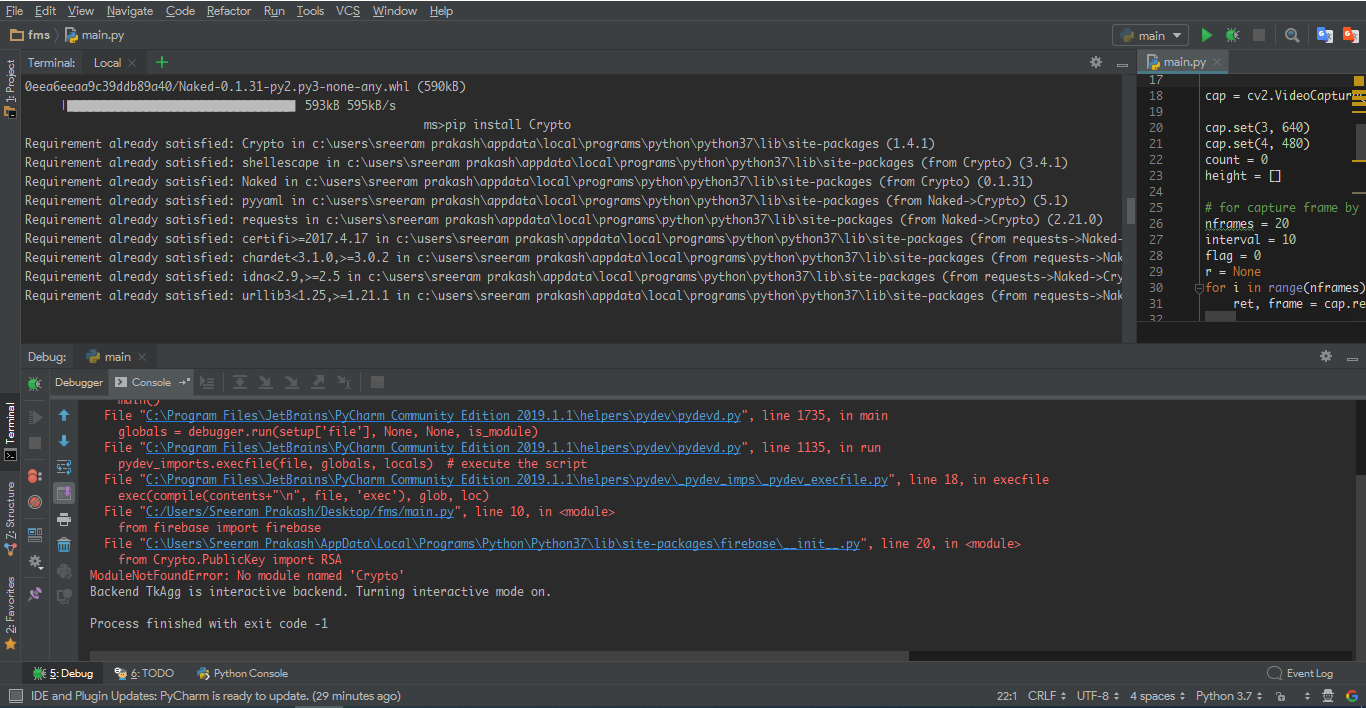 # - ModuleNotFoundError: No module named 'Crypto' - Debian Bug report logs