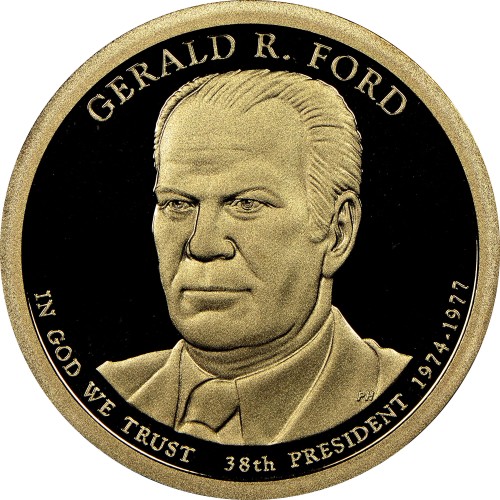 38th President Presidential Coin Series Gerald R. Ford President Dollar