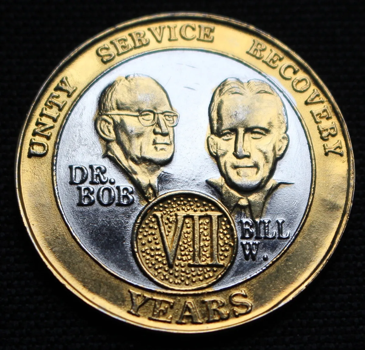 AA Tri-Plate Bill and Bob Medallion (1 to 45 years) | Serenity Shop Recovery Gifts