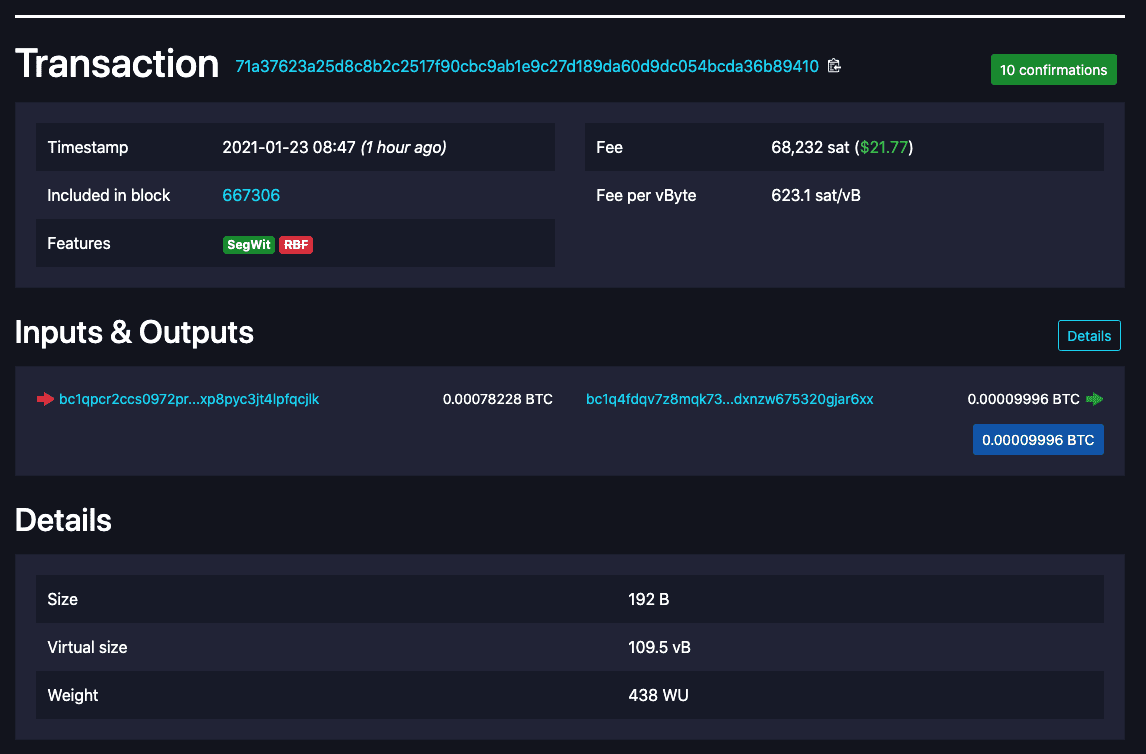 mempool - Bitcoin Explorer