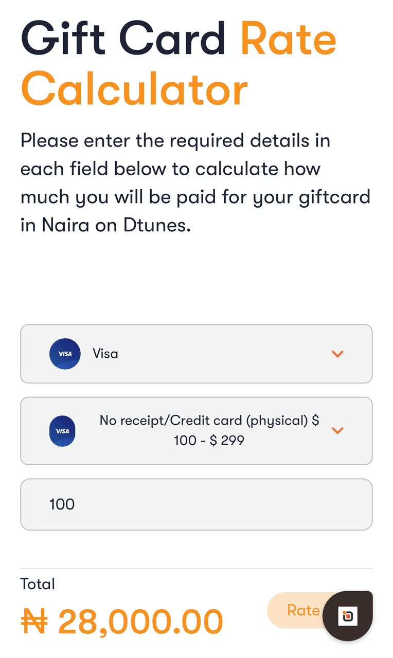 How To Check Current Gift Card Rates in Nigeria - Dtunes
