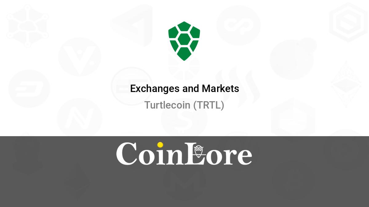 TurtleCoin (TRTL) $ Exchanges & Market Share >> Stelareum