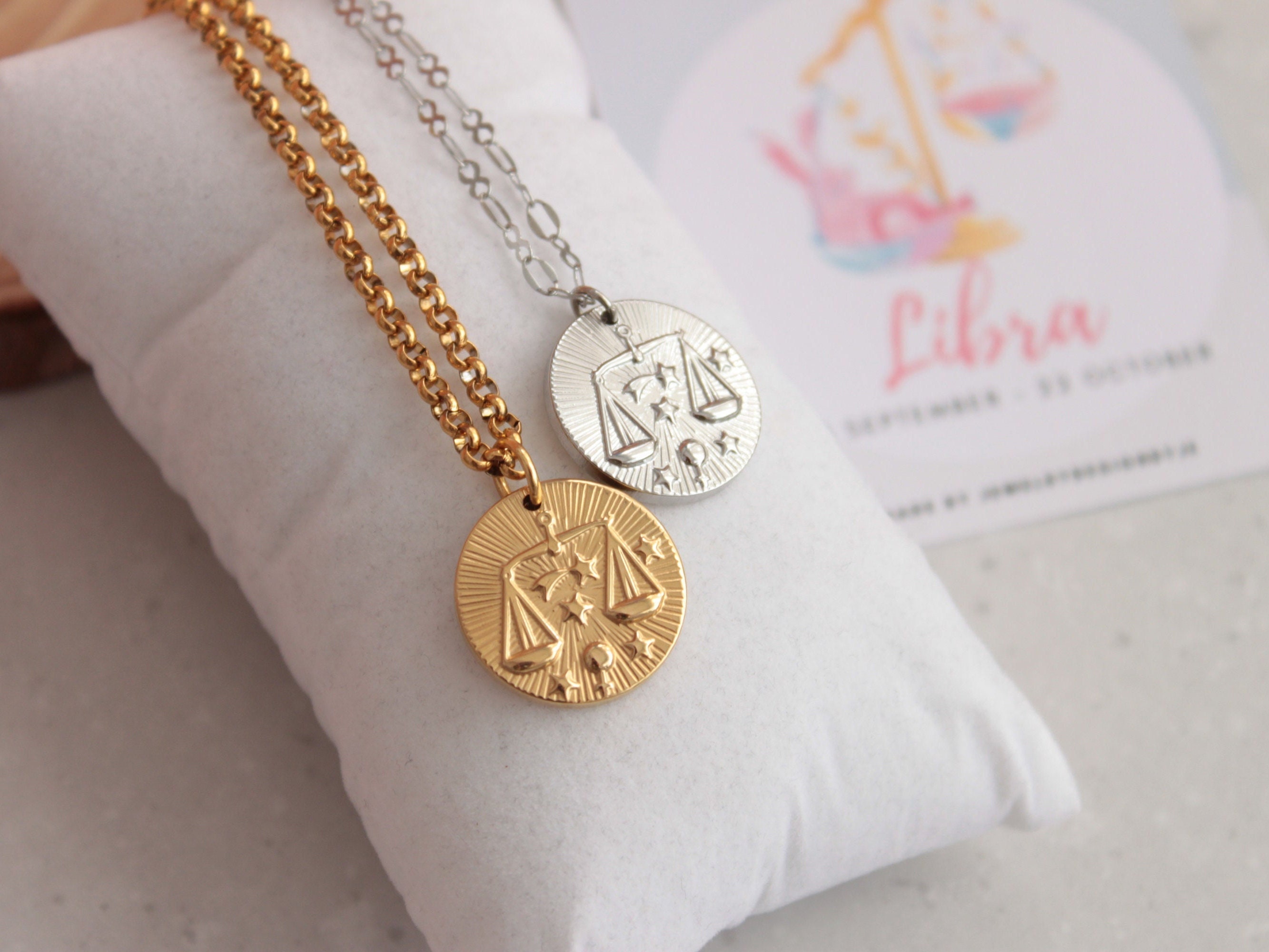 Libra Necklace / Zodiac Necklace | Linjer Jewelry