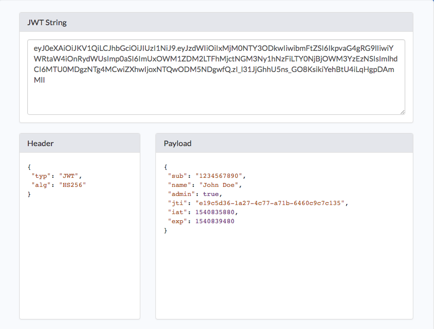 Using JWT Authentication