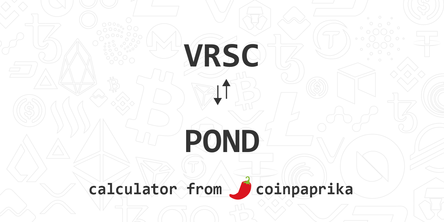 VRSC Price and Stats | MarketCapOf