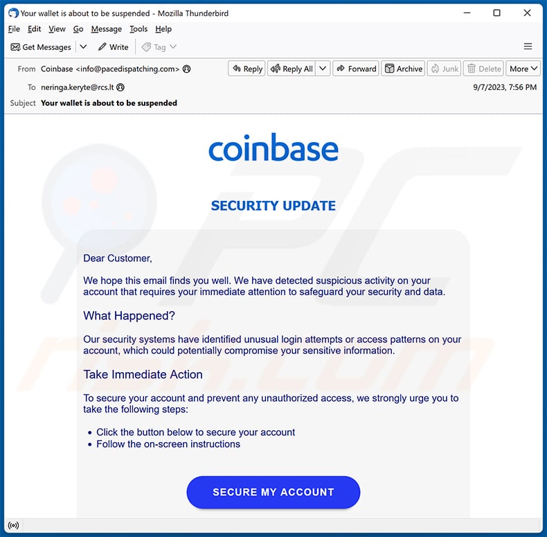 Fake Coinbase Support Email: How to Spot and Avoid Them