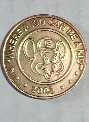 CHUCK E CHEESE TOKEN COPPER 