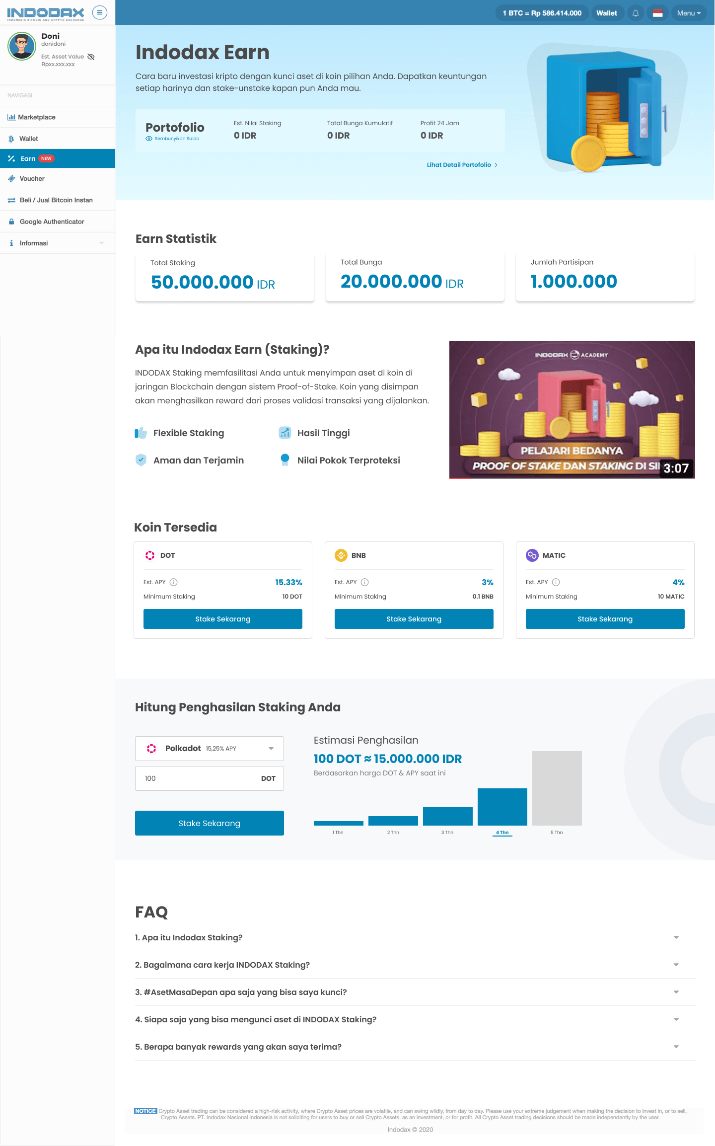 INDODAX Review, Trade Fees , APP to buy crypto price , charts-INDODAX Exchange - WikiBit