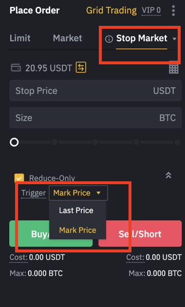 Binance types of orders