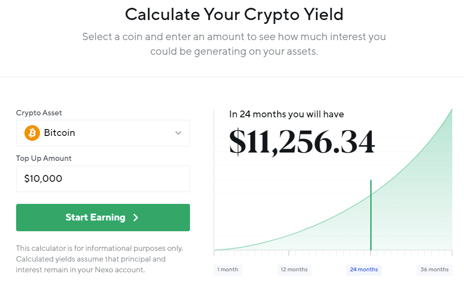 Nexo Staking Calculator - Coinando