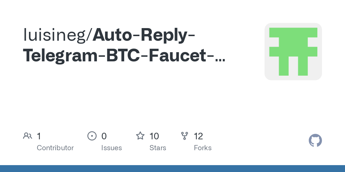 faucet-crypto · GitHub Topics · GitHub