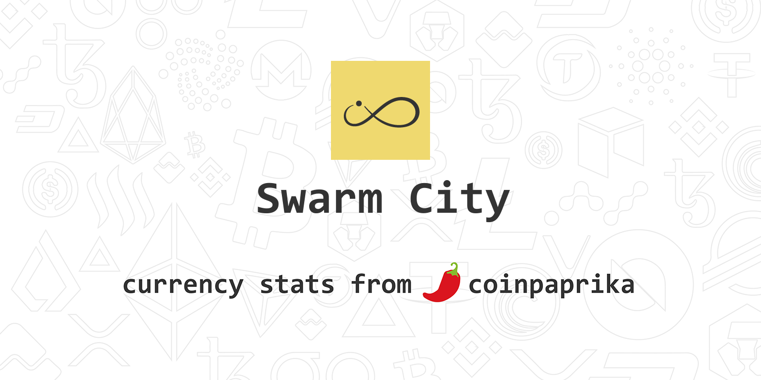 Swarm City - Live Swarm City price and market cap