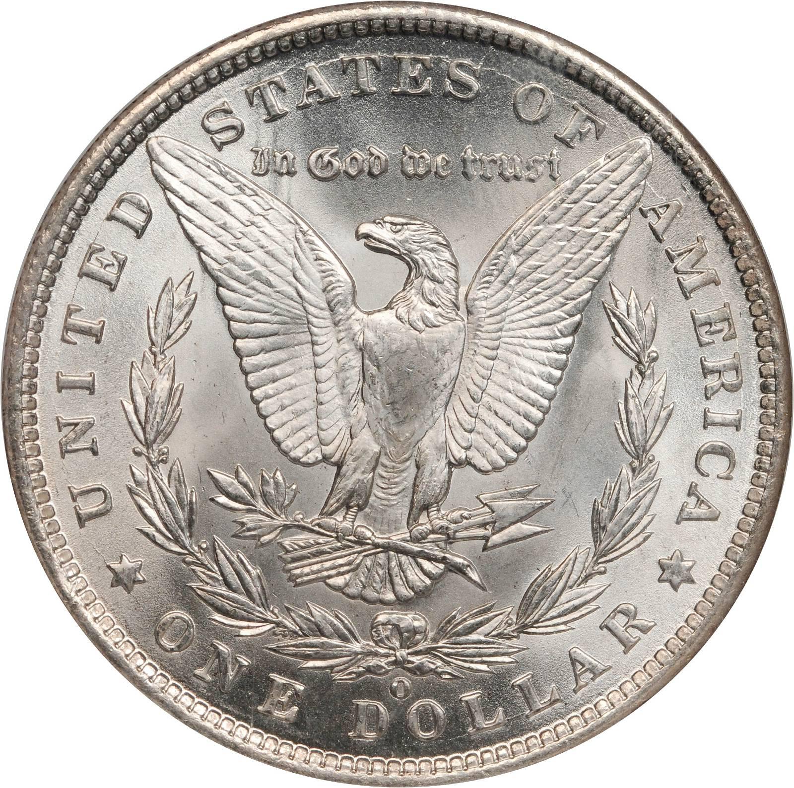 O Silver Morgan Dollar PCGS MS63