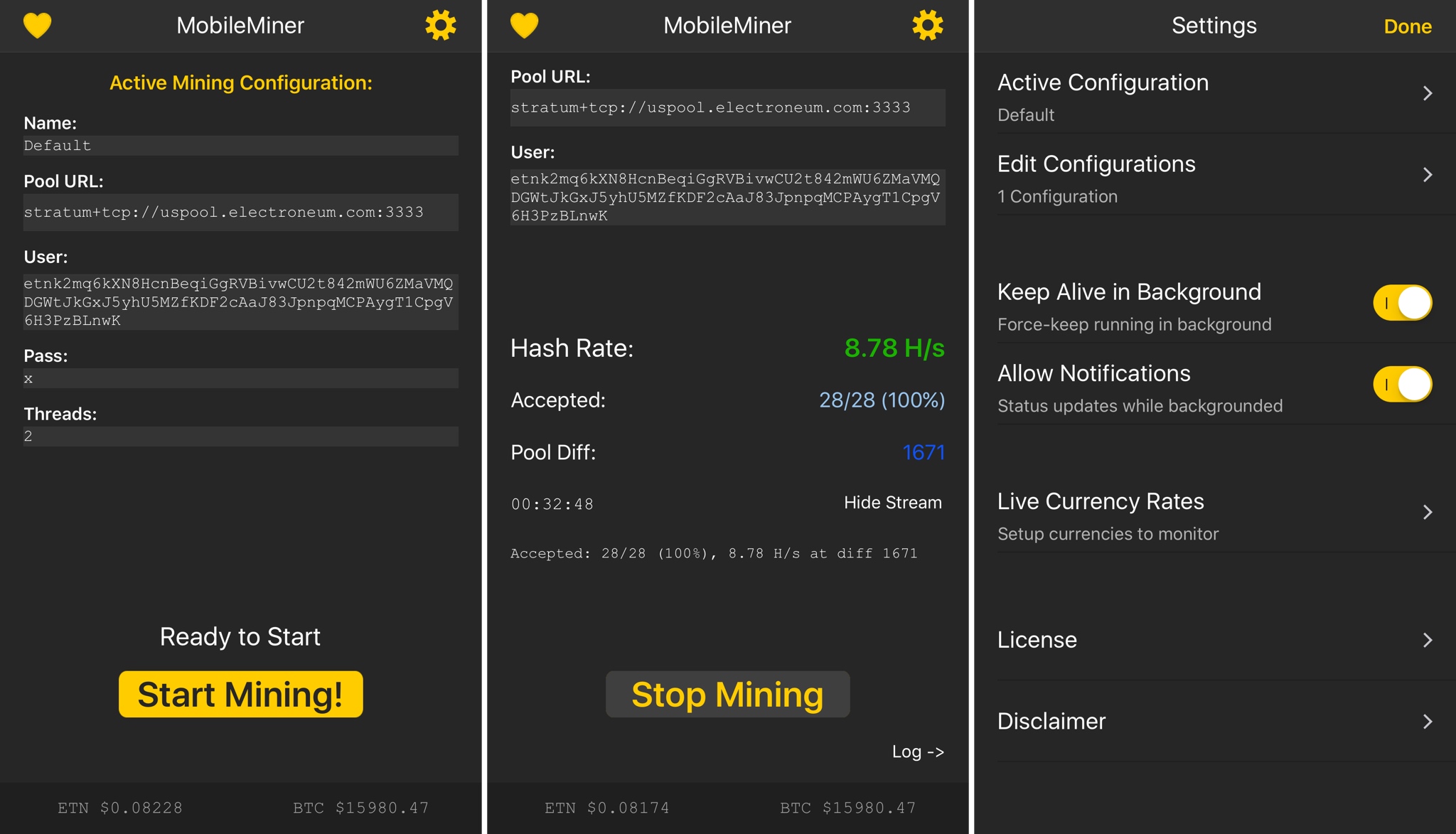 ‎ECOS: Bitcoin Mining & Wallet on the App Store