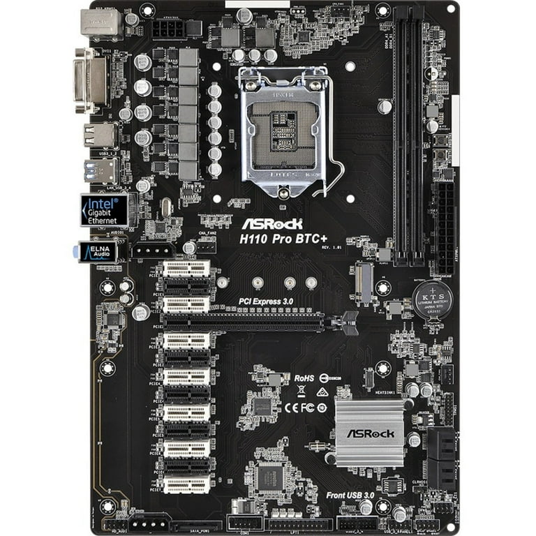 ostrov-dety.ru: ASRock H Pro BTC+ 13GPU Mining Motherboard Cryptocurrency : Electronics