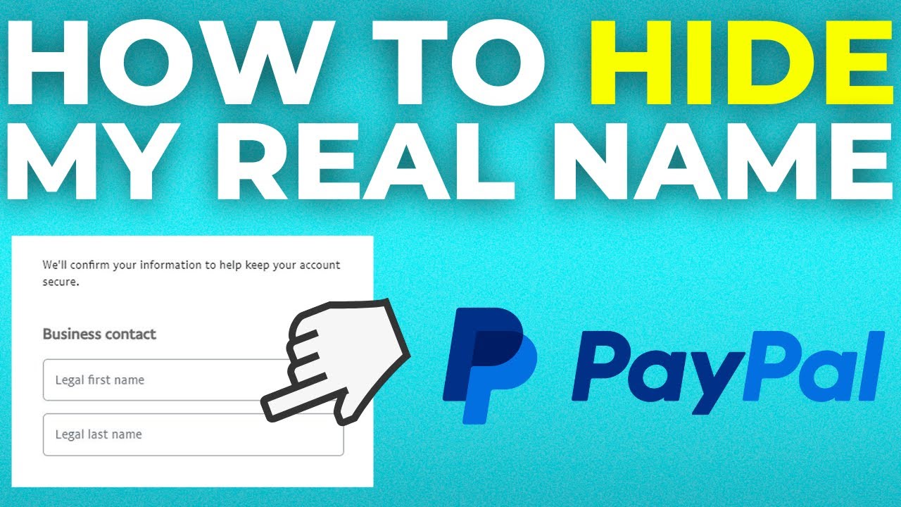 How do I change the name on my PayPal account? | PayPal US