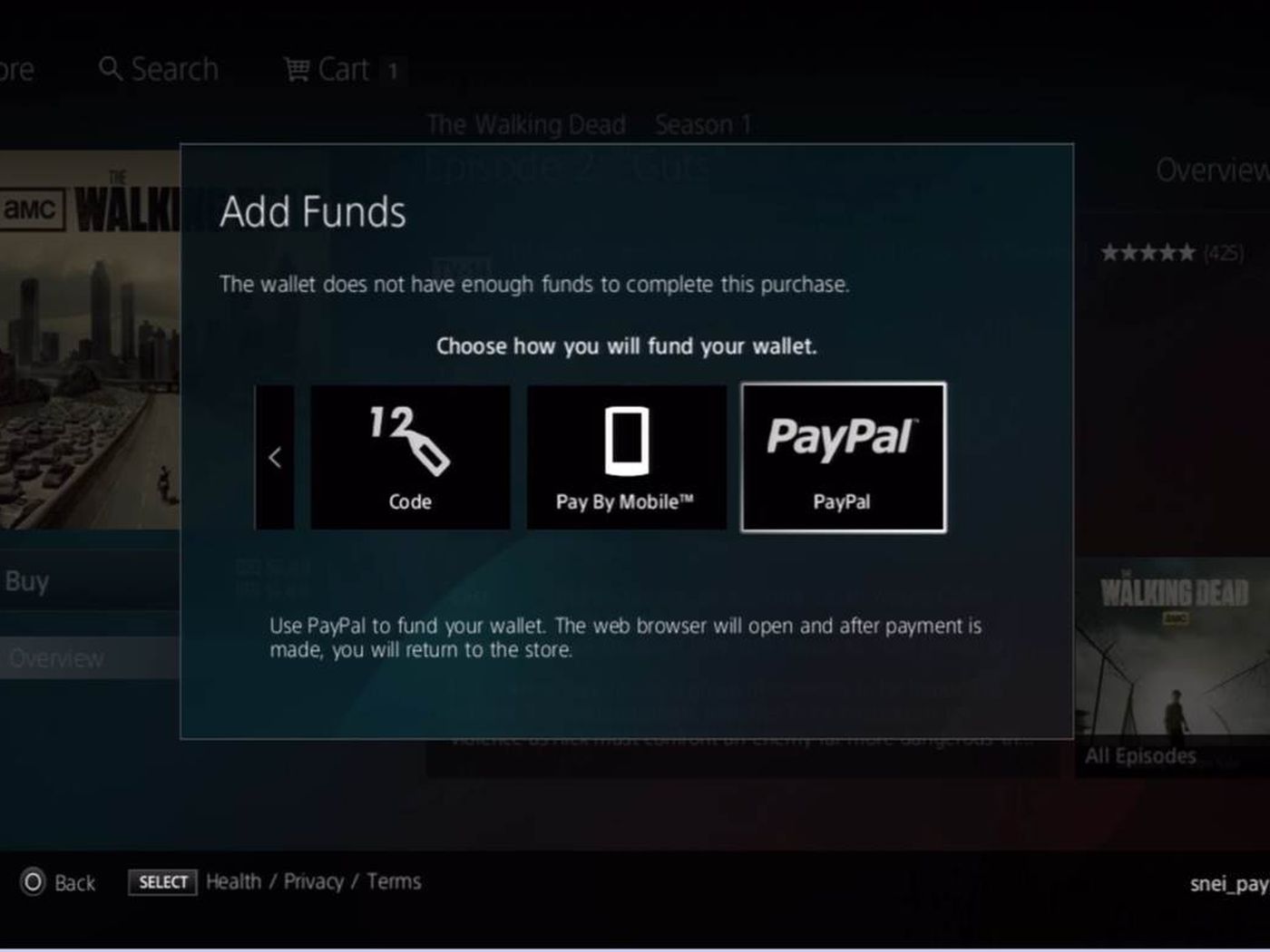 How to use PayPal on PlayStation™Store