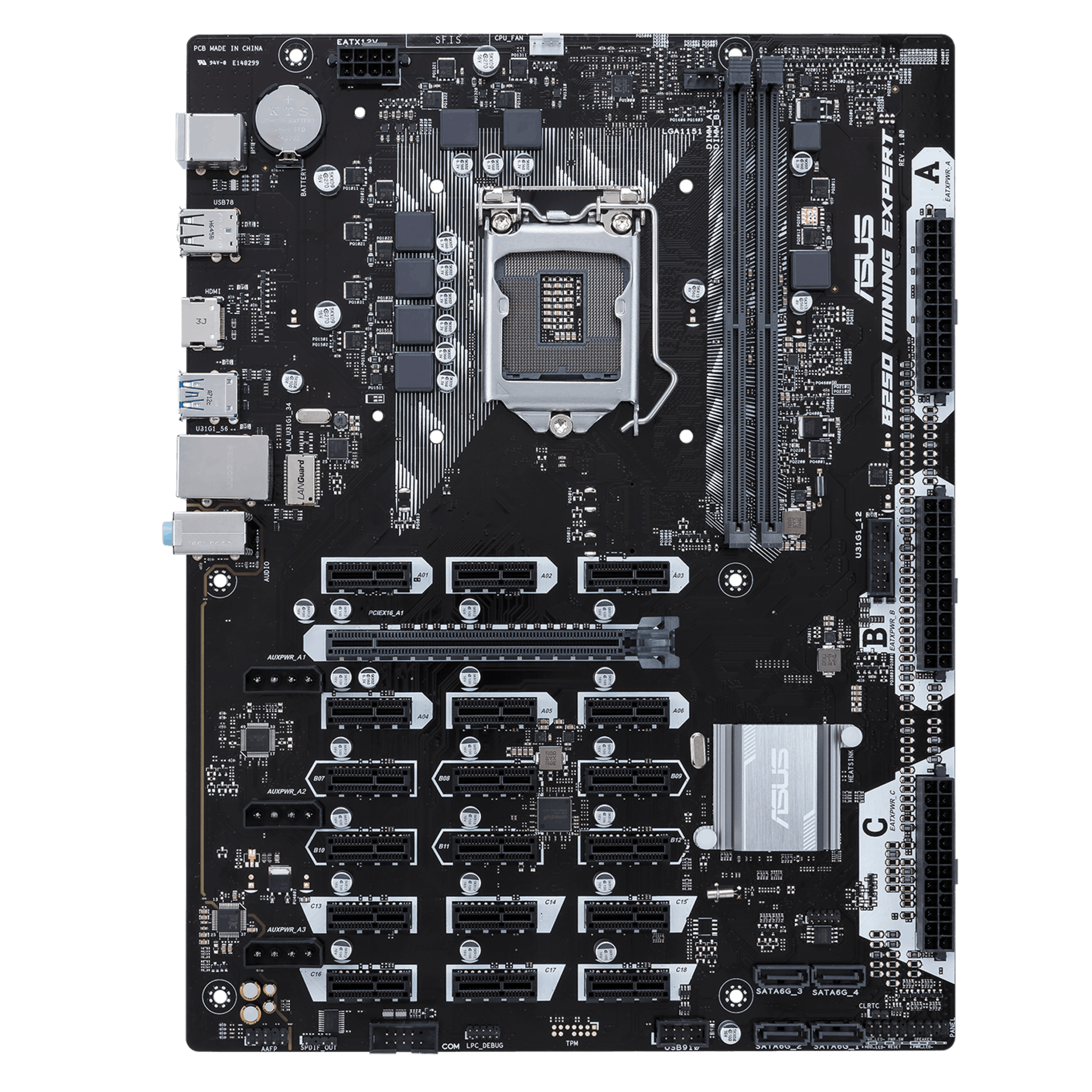 ASUS Announces B Expert Mining Motherboard: 19 Expansions Slots