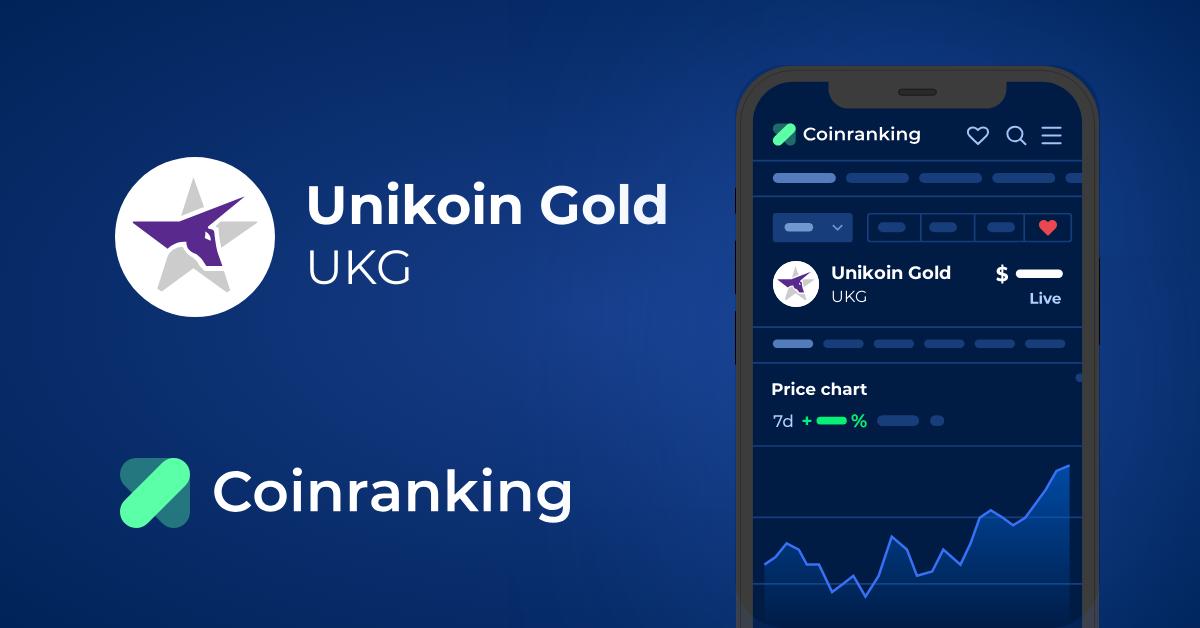 UnikoinGold (UNIKRN) Price & UnikoinGold Value in different fiat currencies - CryptoGround