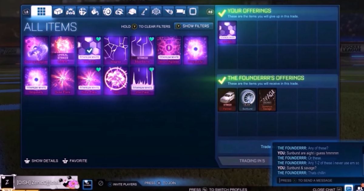 Rocket League trading - how to exchange your RL items