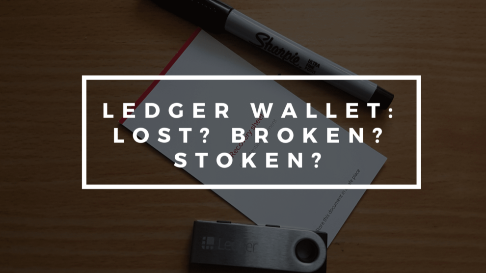 What If I Lose or Break my Ledger Nano S/X? - ChainSec