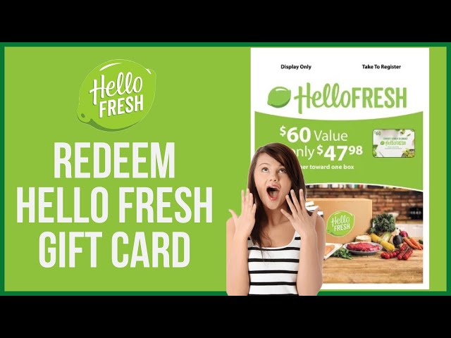 Hello Fresh - Physical Gift Card - $60