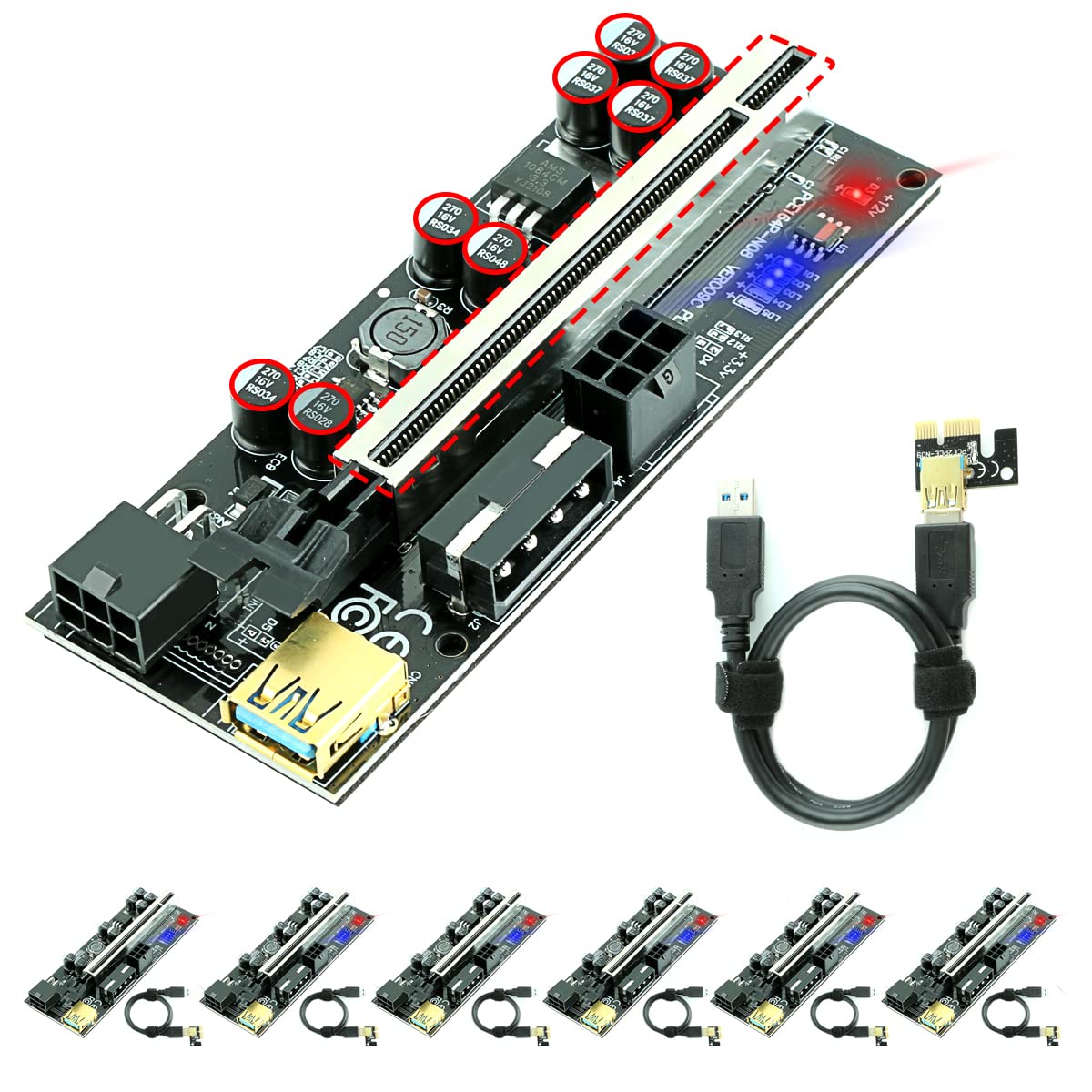 Convert cryptocurrency mining riser into thunderbolt 3 egpu | What gear should I buy?