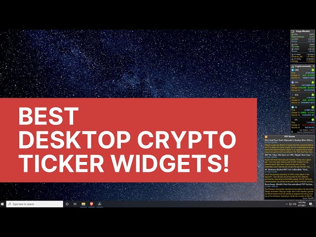 Skin Crypto Ticker for Rainmeter / download to desktop