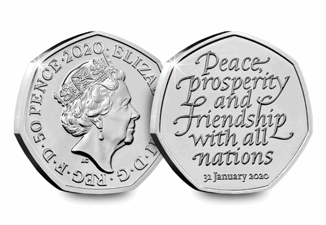 Brexit 50p Brilliant Uncirculated Coin Pack