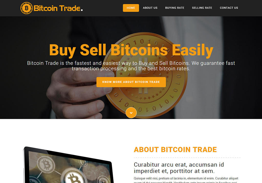 Bitfonix - Bitcoin Crypto Currency HTML website Template free download