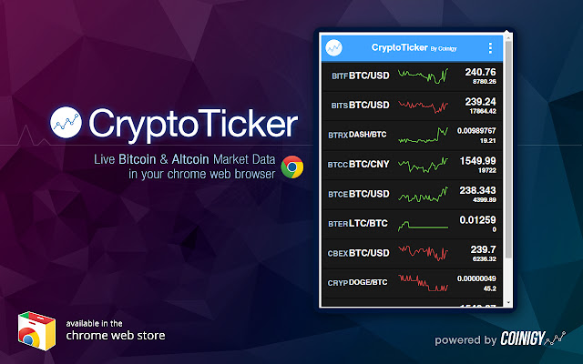 BTC Chrome Ticker Extension | Devpost