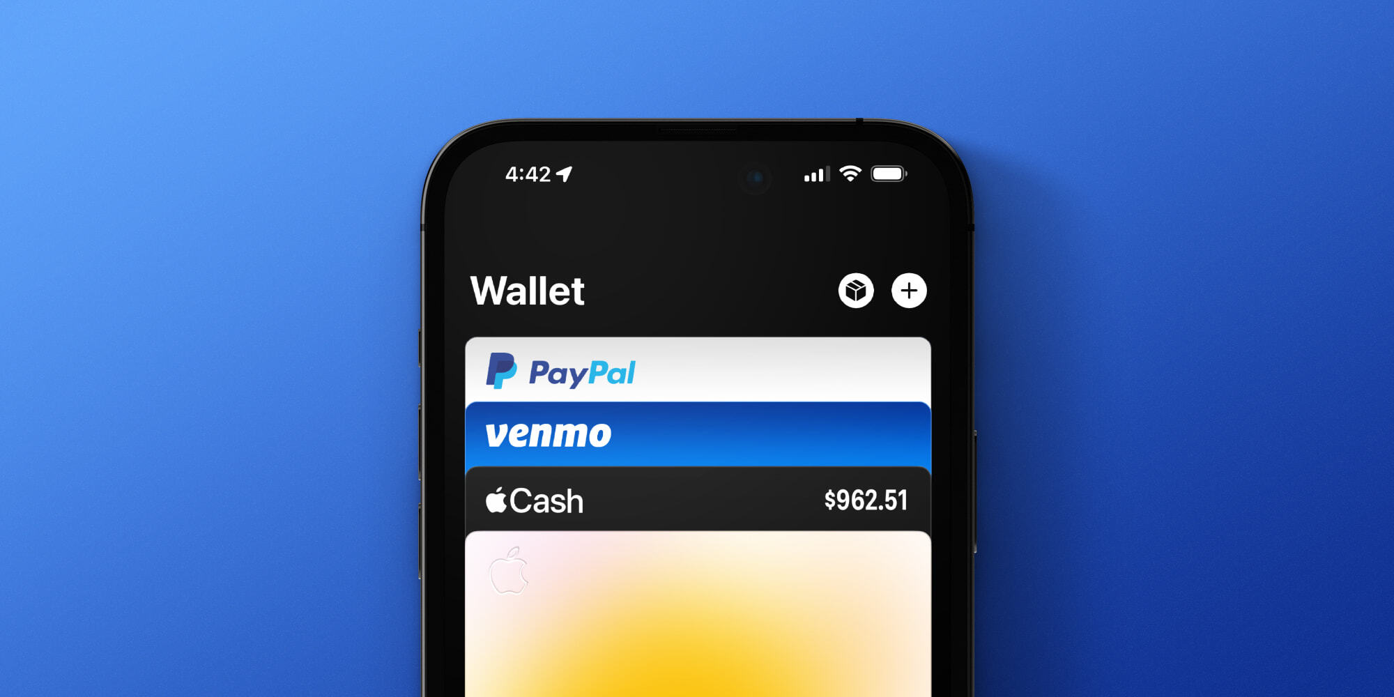 PayPal and Venmo Debit and Credit Cards Gain Apple Wallet Support | MacRumors Forums