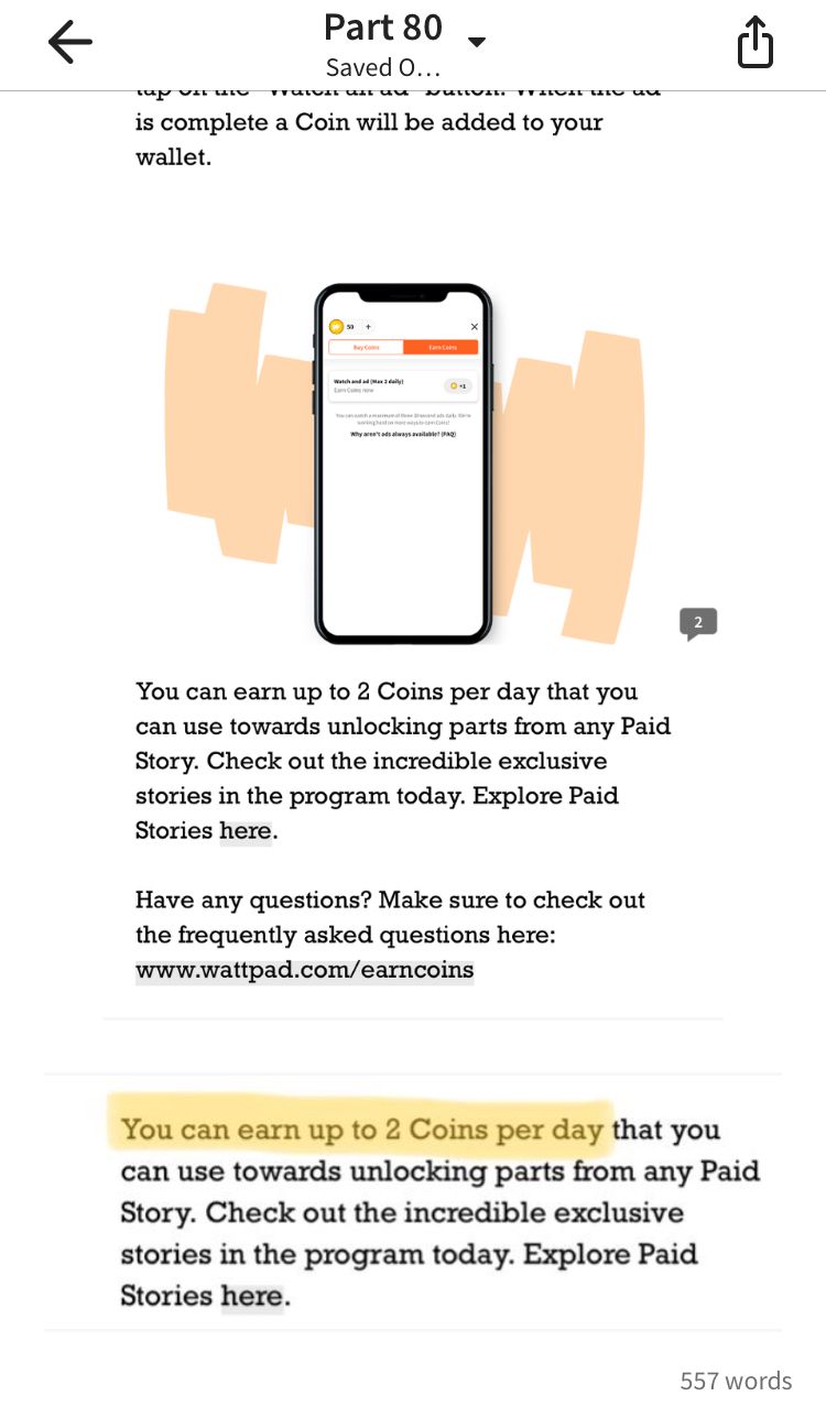 Paid Stories Tips & Tricks (Multimedia) - IF EARN COINS DOESN'T APPEAR - Wattpad